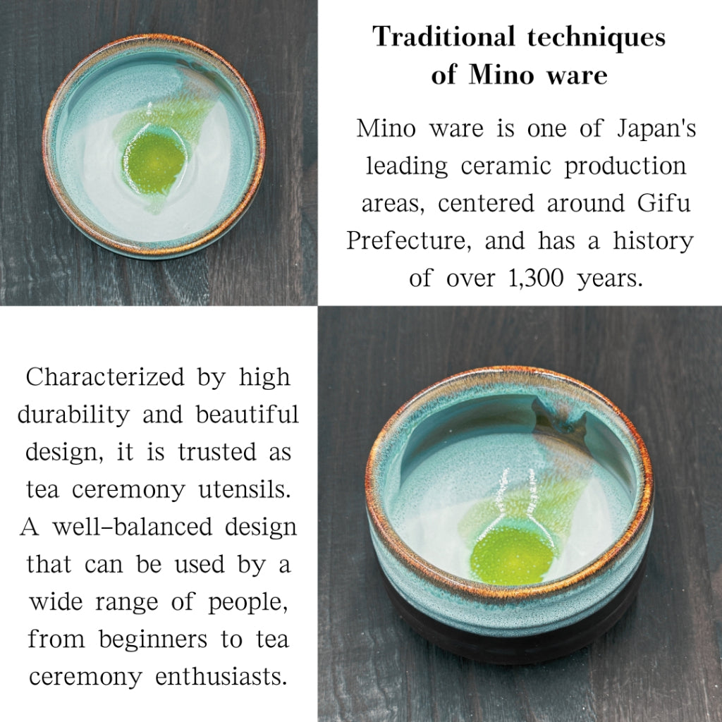 chaware Misano Matcha Bowl Mino Ware (Made in Japan)matcha chawan