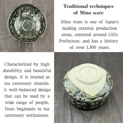 Teacup, Lacquer, Tenmoku, Matcha Bowl, Mino Ware (Made in Japan), Matcha Chawan