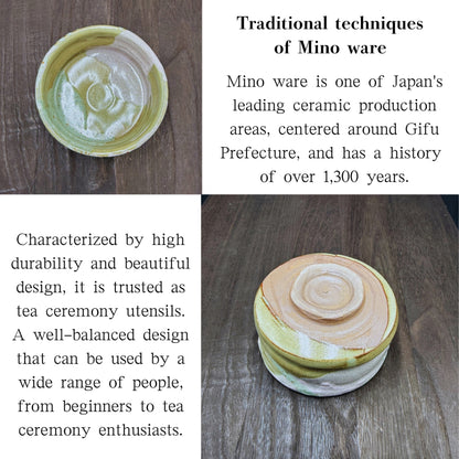 chaware Yayoi Matcha Bowl Mino Ware (Made in Japan)matcha chawan