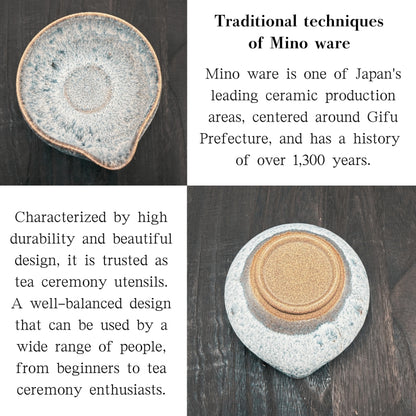 [Katakuchi Matcha Bowl]with Spout Masamura Unofu Black Katakuchi Matcha Tea Cup