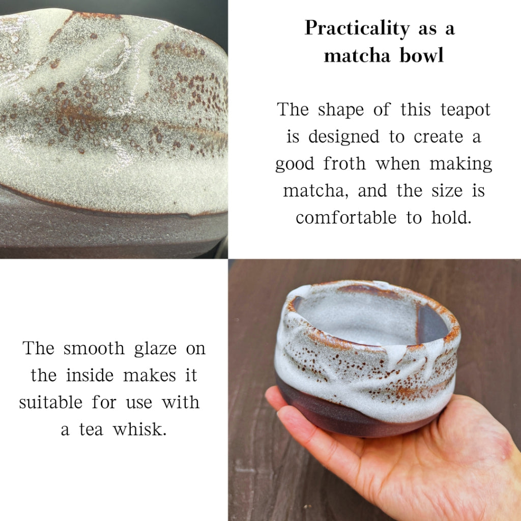 Fresh Snow Matcha Bowl Mino Ware (Made in Japan)traditional crafts,matcha chawan,japanese tea cup