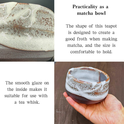 Fresh Snow Matcha Bowl Mino Ware (Made in Japan)traditional crafts,matcha chawan,japanese tea cup