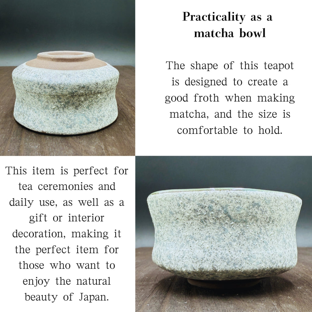 Sky Snowfield Matcha Bowl Mino Ware (Made in Japan) Traditional Crafts, Matcha Chawan