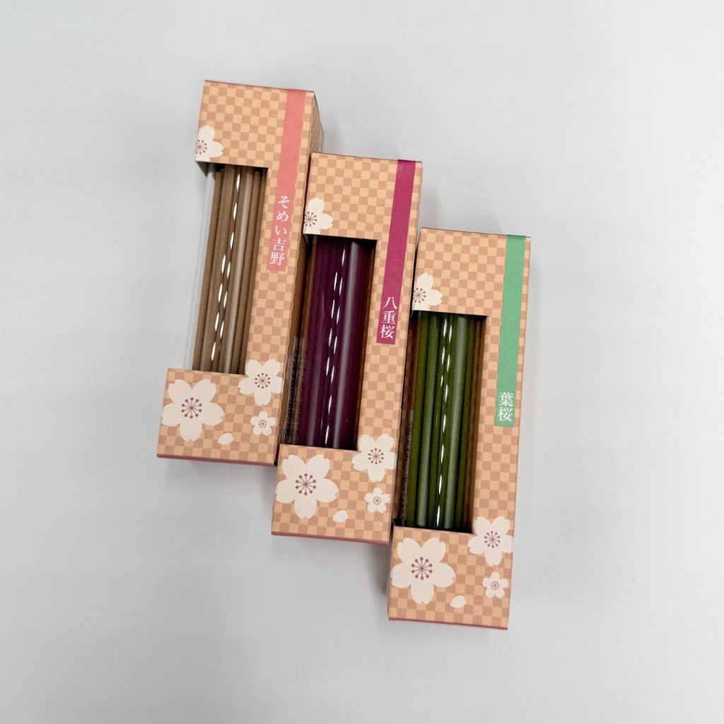 [Incense] Sakura Glass Bottle/Incense Stick Incense Cherry Blossom Portable Size Japanese Incense