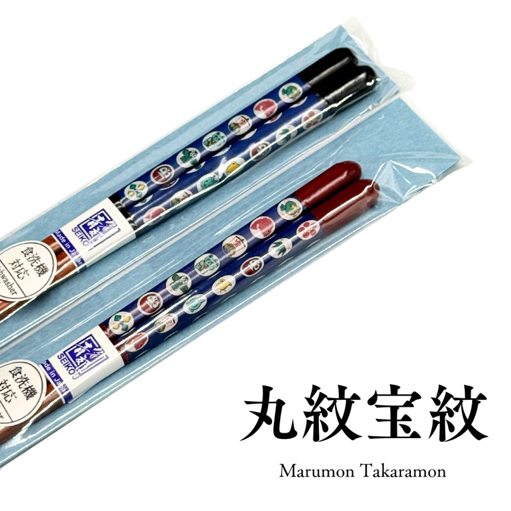 Kutani Ware Color Painting × Wakasa Lacquered Chopsticks / Seikogama [Made in Japan] Series 2