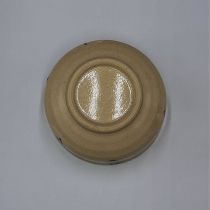 Japanese Setoyaki Matcha Bowl - Sasanqua Camellia Design, Handmade Tea Ceremony Chawan chaware