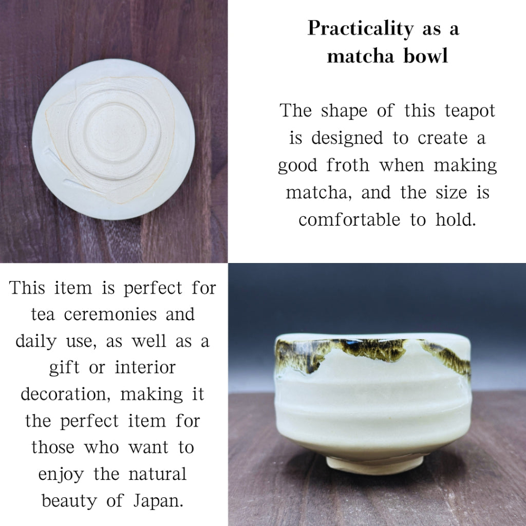 chawan Usuzumi Nagashi Matcha Bowl Mino Ware Made in Japan matcha chawan
