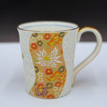 Traditional Japanese Crafts [Kutani Ware] Mug, Cloisonné Kinkazume, Tea Bowl, Chaware