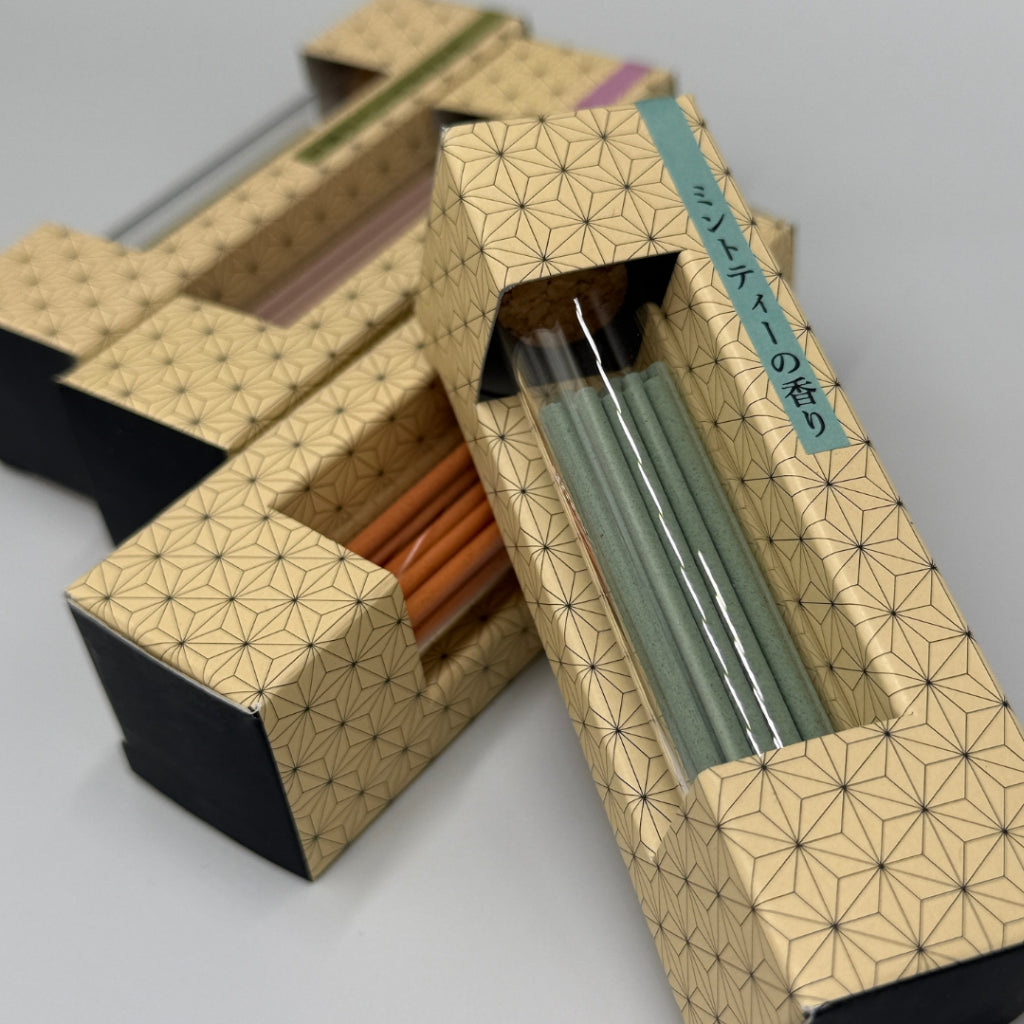 [Incense in a glass bottle]Tea leaf incense/incense stick containing tea catechins, 20 bottles