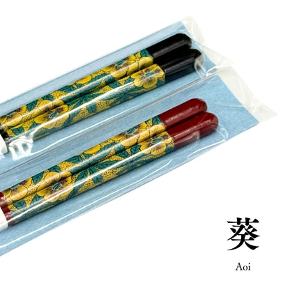 Kutani ware overglaze enamel × Wakasa lacquer chopsticks / Seikogama [Made in Japan] Series.1