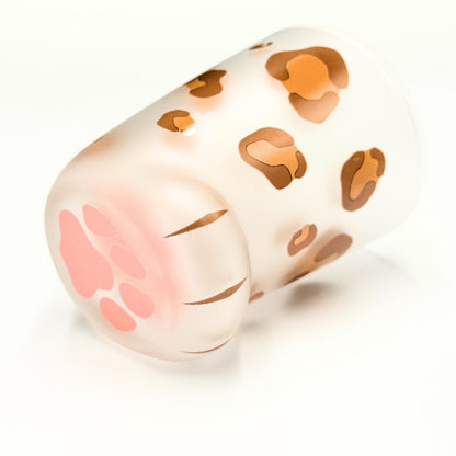 Made in Japan Glass Cup 300ml Coconeco Cup Kitten Cat Lover Cat Paw Parent and Child