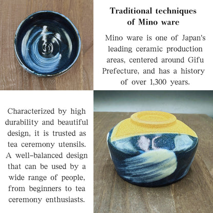 chaware Aohagi Matcha Bowl Made in Japan Mino Ware Matcha Chawan