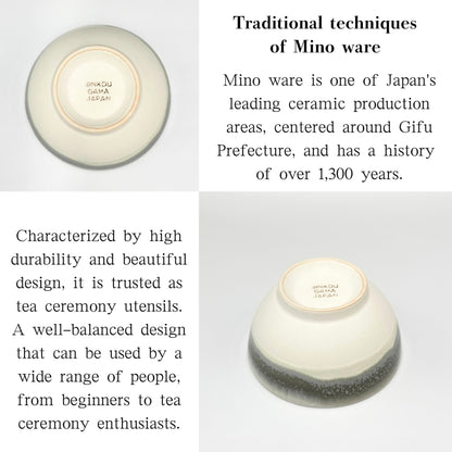 [Matcha bowl/Mino ware] Sanshisuimei matcha bowl, made in Japan,chawan,chaware,japanese tea cup