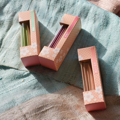 [Gift] Cherry Blossom Fukusa Wrapping/Incense Stick Set Spring