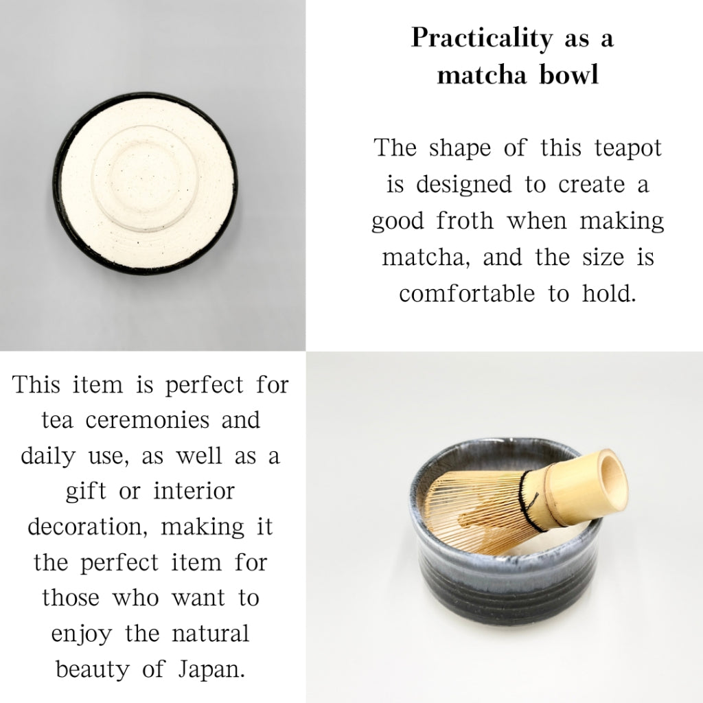 [Matcha bowl/Mino ware] Iguchi Oribe white matcha bowl,matcha chawan,chaware,japanese tea sup