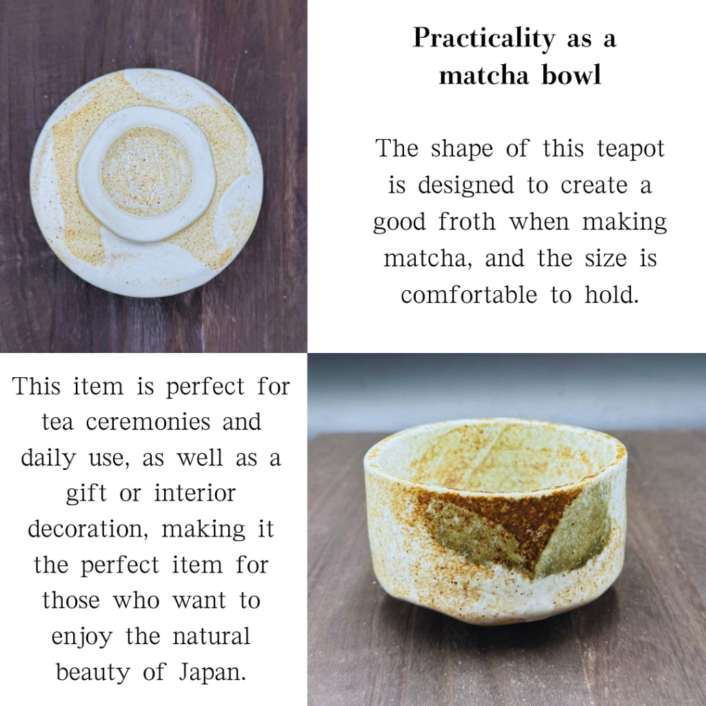 chaware Matcha bowl Yukishino matcha chawan made japan mino ware