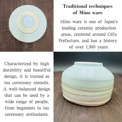 chaware Cherry blossom glaze matcha bowl Mino ware (made in Japan)matcha chawan