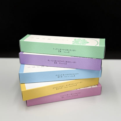 Prayer and Healing Incense Slim/Incense Stick Incense Standard Product Flower Scent Made in Japan