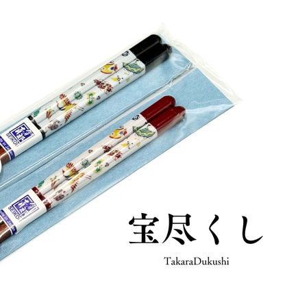 Kutani ware overglaze enamel × Wakasa lacquer chopsticks / Seikogama [Made in Japan] Series.1
