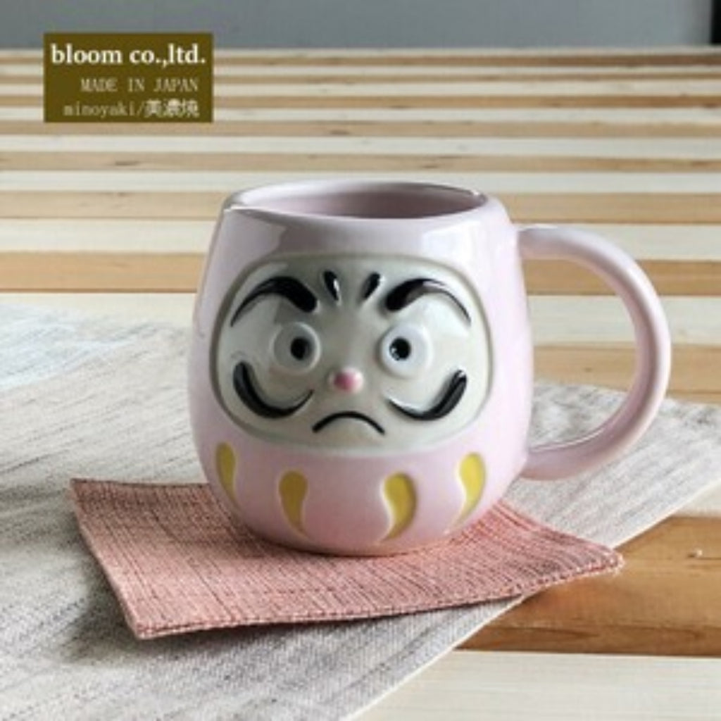 Lucky Daruma Mug Mino Ware Made in Japan 290ml Tea Cup