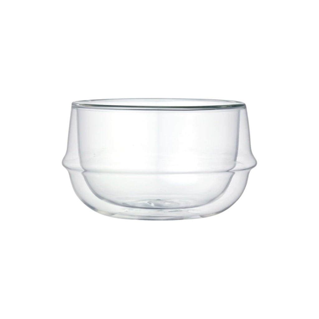 KINTO KRONOS Double Wall Soup Bowl 330ml Heat-Resistant Glass Microwave and Dishwasher Safe Gift Present 23110