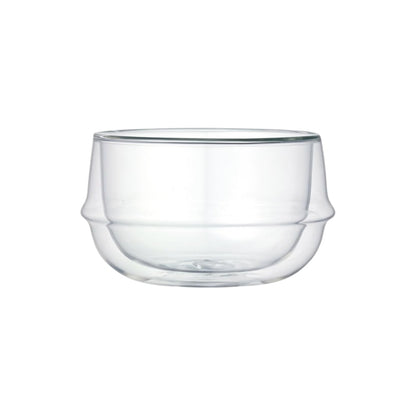 KINTO KRONOS Double Wall Soup Bowl 330ml Heat-Resistant Glass Microwave and Dishwasher Safe Gift Present 23110