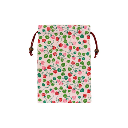 Kyoyu Made in Japan Goshuincho Drawstring Pouch Case for Goshuin Book Takehisa Yumeji Strawberry 18×26.5cm