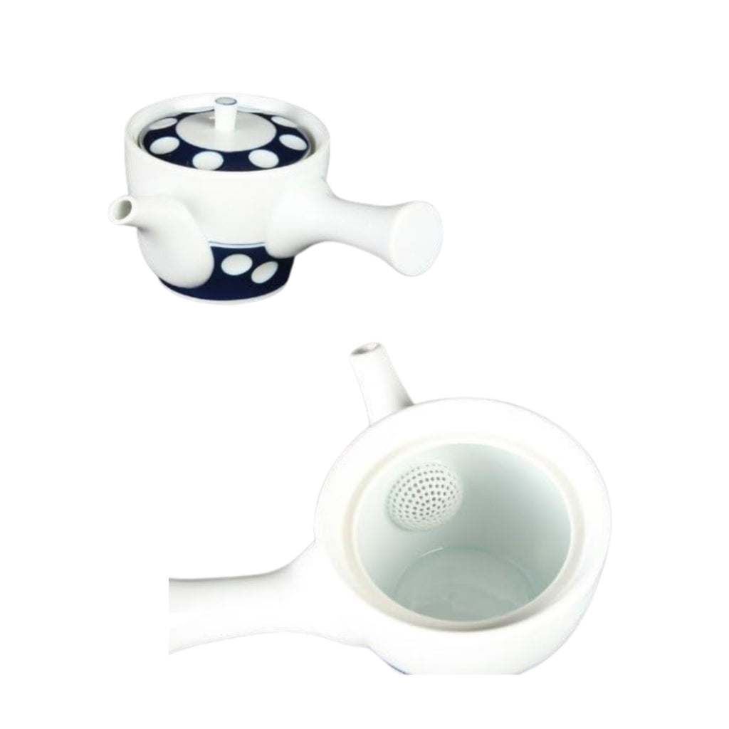 Polka Dot Pattern Medium Teapot - Hasami and Arita Ware Collection
