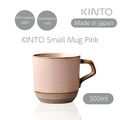 KINTO CLK-151 Small Mug 300ml Pink, Microwave and Dishwasher Safe, 29580