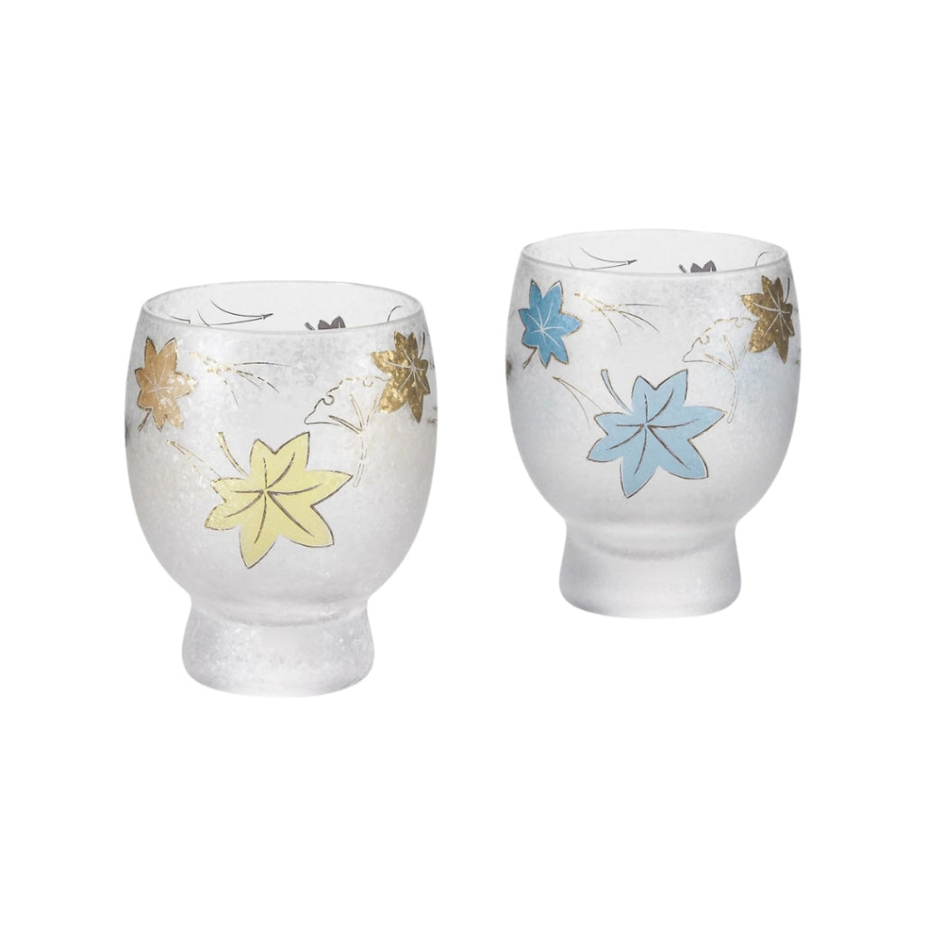 ADERIA Premium Japanese Sake Glass Set - Seasonal Collection (145ml) - Made in Japan