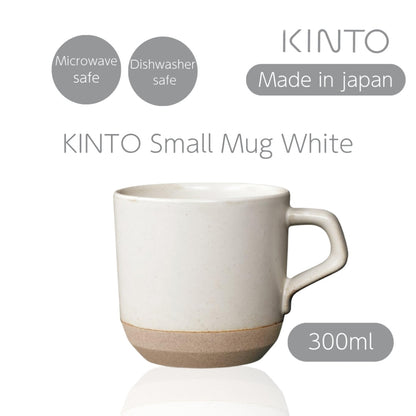 KINTO CLK-151 Small Mug 300ml White, Microwave and Dishwasher Safe, 29513