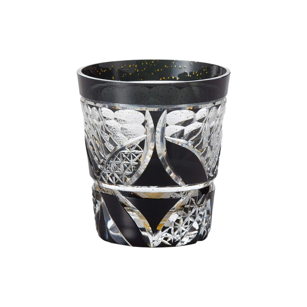 Toyo Sasaki Glass Yachiyo Kiriko On-the-Rock Ring Difference 255ml Made in Japan Comes in Wooden Box Shochu Glass Rock Glass Whiskey Glass Glass Cup Gift Present Gift for Respect-for-the-Aged Day Father's Day Mother's Day Birthday LSB19753SBK-C621