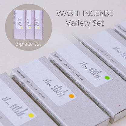 【made in japan】
WASHI INCENSE Variety Set - Aromatic Paper Incense with Clips (30 Sheets Each)