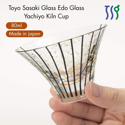 【made in japan】
Toyo Sasaki Glass Edo Glass Yachiyo Kiln Cup Tsukimi Sake 80ml Made in Japan Sake Cup Sake Glass Glass C