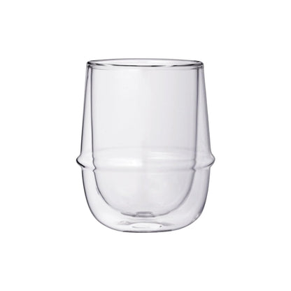 KINTO KRONOS Double Wall Coffee Cup 250ml Heat-Resistant Glass Microwave and Dishwasher Safe Gift Present 23107