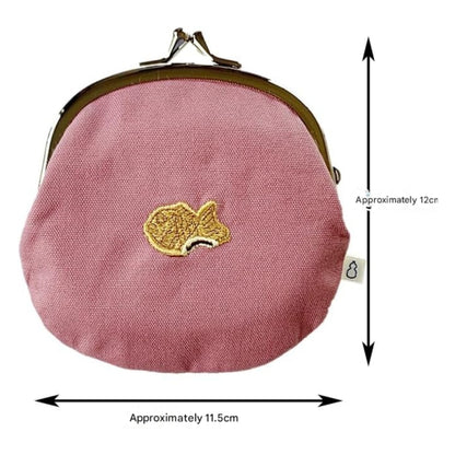Kyoyu Made in Japan Embroidered Fabric Coin Purse - 12×11.5cm (3.3寸) - Available in Various Designs
