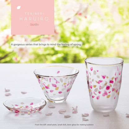 ADERIA Beer Glass Haruiro Foam Creation Beer Mug 310ml [Handcrafted / Beer Glass / Sakura / Pink / Glass] Made in Japan Gift Boxed Birthday Gift Present 9549
