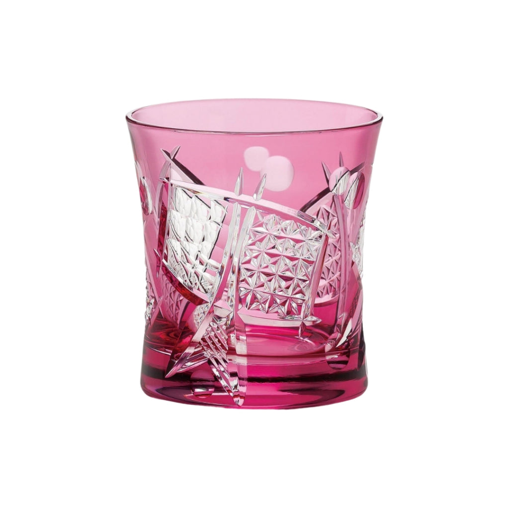 TOYO SASAKI GLASS Yachiyo Kiriko Tumbler, 280ml, Made in Japan, Comes in a wooden box, Rock glass, Shochu glass, Whiskey glass, Glass, Cup, Gift, Present, Offering, Respect for the Aged Day, Father's Day, Mother's Day, Birthday, LS19590SAU-C679