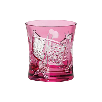 TOYO SASAKI GLASS Yachiyo Kiriko Tumbler, 280ml, Made in Japan, Comes in a wooden box, Rock glass, Shochu glass, Whiskey glass, Glass, Cup, Gift, Present, Offering, Respect for the Aged Day, Father's Day, Mother's Day, Birthday, LS19590SAU-C679