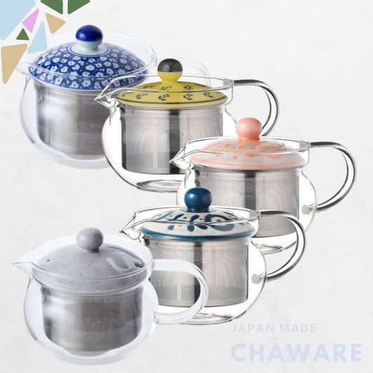 Hasami Porcelain Glass Pot with Super Stainless Steel Infuser - 375ml Capacity