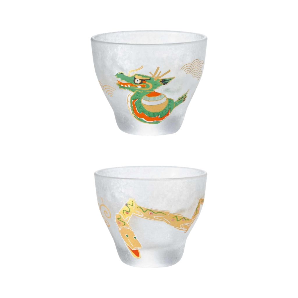 ADERIA Celebratory Zodiac Sake Cup - 90ml [Ochoko/Sake Glass] Made in Japan, Gift Boxed for Birthdays and Special Presents