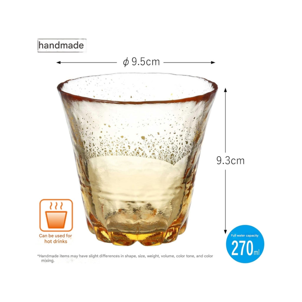 【made in japan】
Toyo Sasaki Glass Wagarasu On Fuji Sakura Hot Water Shochu Glass with Gold Leaf 270ml Made in Japan Shochu Glass Glass Cup Beer Glass Highball Glass Gift Present Father's Day Mother's Day Birthday Respect for the Aged Day 42160TS-G-LGAB