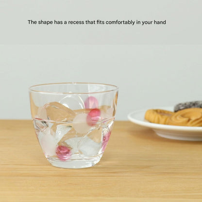 ADERIA Dot Pattern Glass Set - 240ml Free Cup (Blue & Pink) - Made in Japan [3-Piece Set]