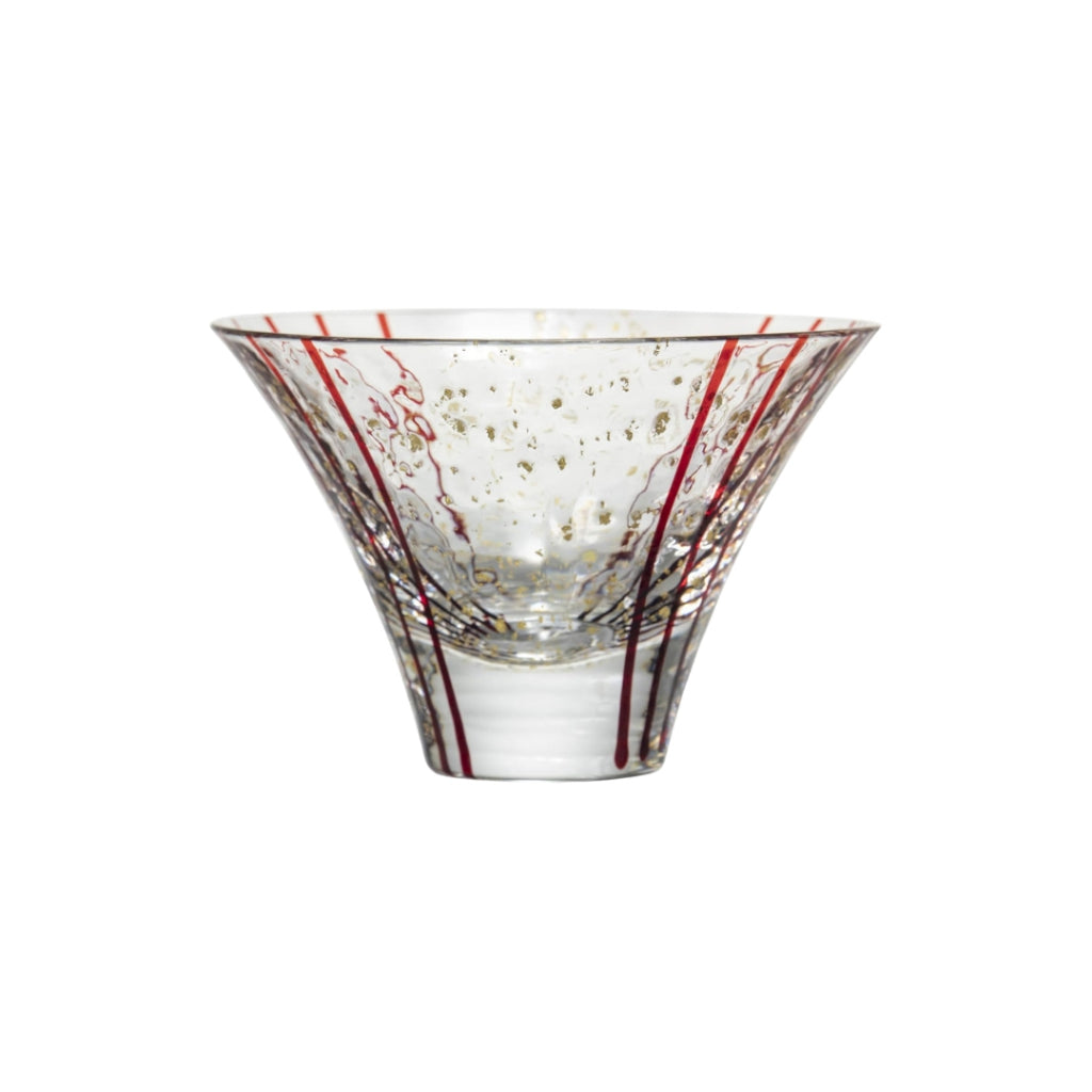 Toyo Sasaki Glass Edo Glass Yachiyo Kiln Sake Cup Hanami Sake 80ml Made in Japan Sake Glass Glass Cup Gift Present 10782