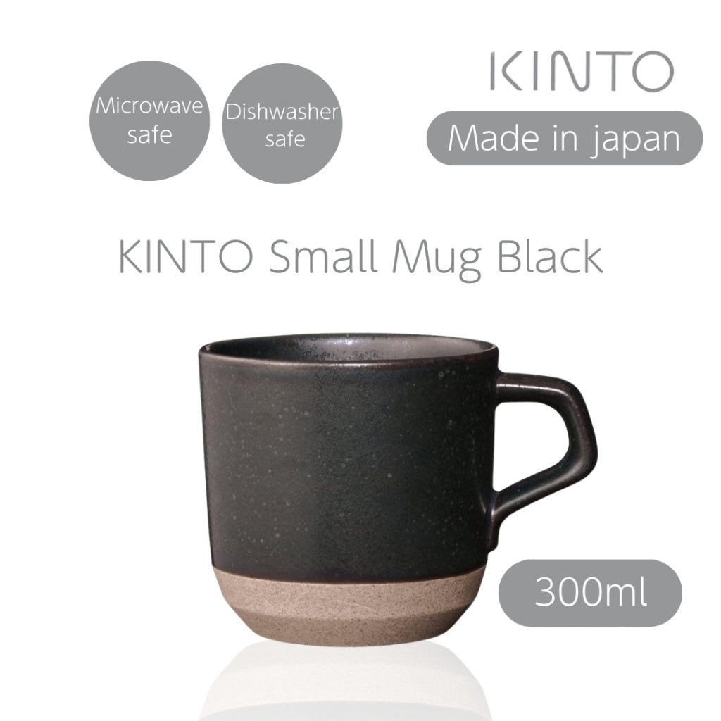 KINTO CLK-151 Small Mug 300ml Black, Microwave and Dishwasher Safe, 29516