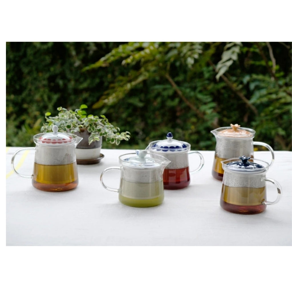 Hasami Ceramics Glass Teapot with Super Stainless Steel Infuser - 600ml & 425ml Options - Made in Japan