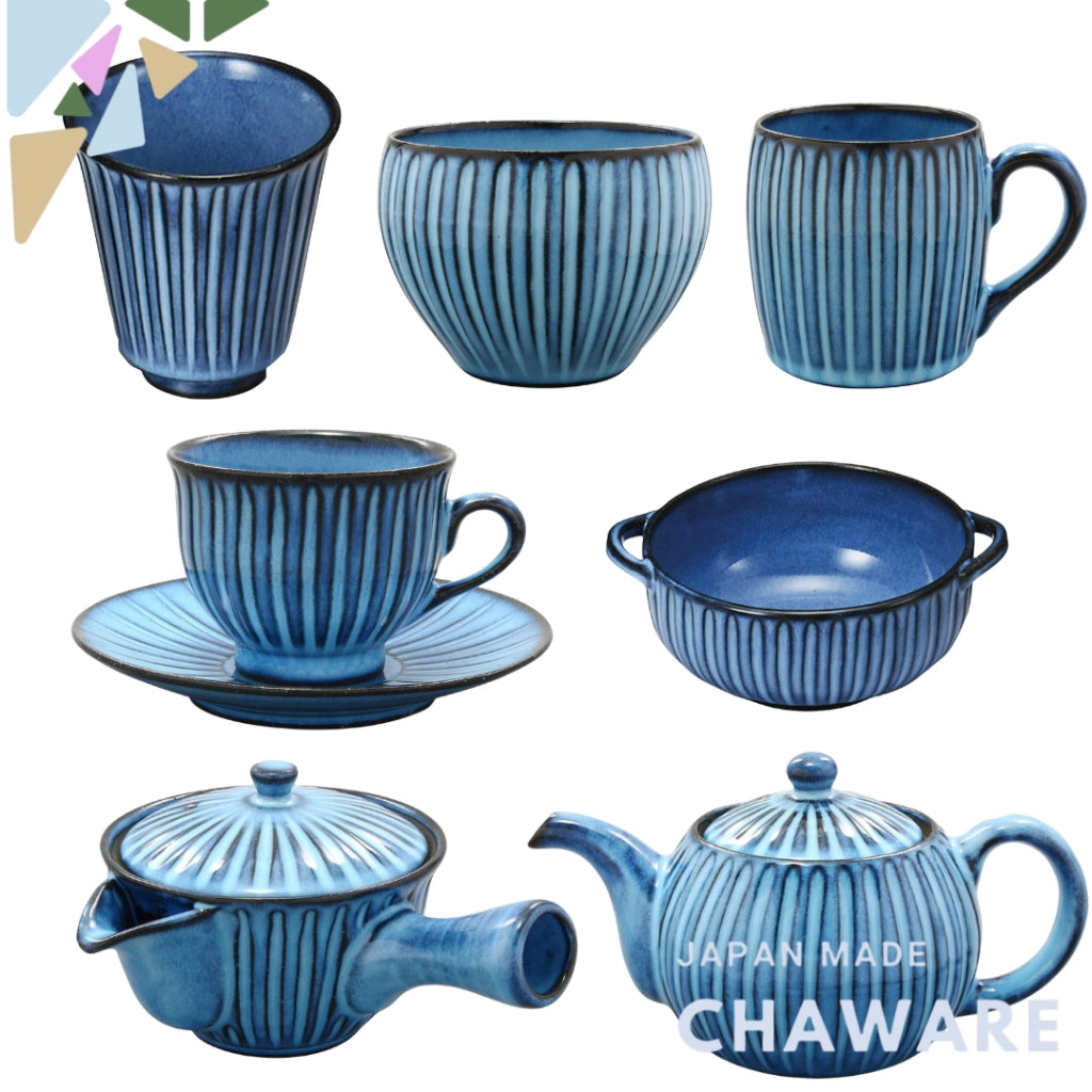 "Hasami-Yaki Rizaemon Kiln Blue Engraved Tableware Collection"