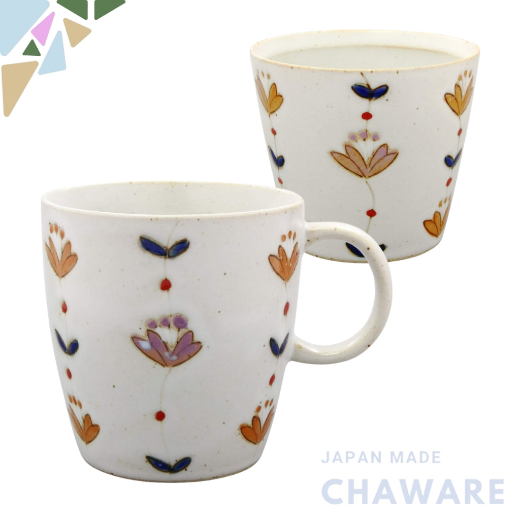 Hasami Porcelain Sweet Flower Shape Cup - Red