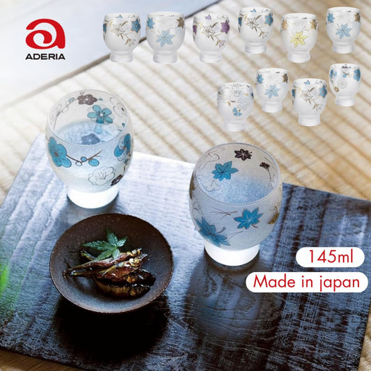 【made in japan】
ADERIA Premium Japanese Sake Glass Set - Seasonal Collection (145ml)