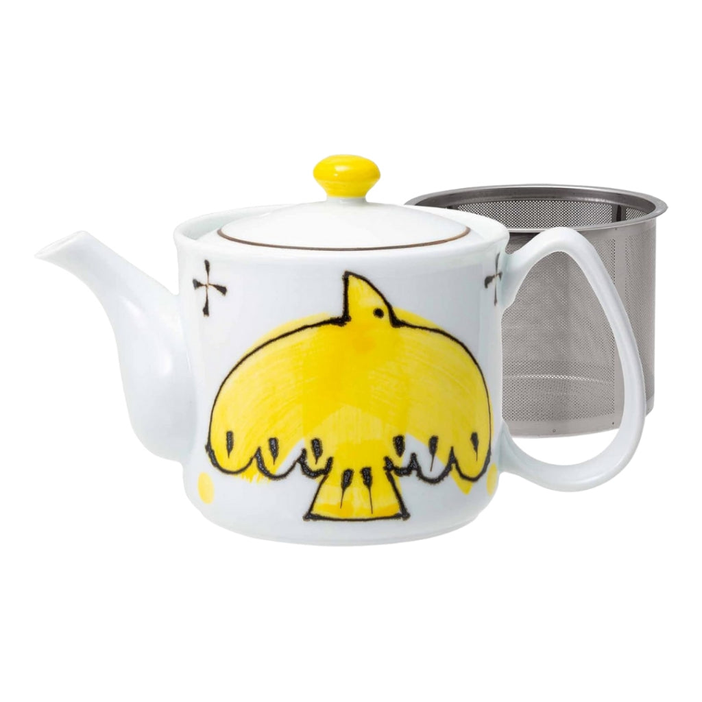 Japanese Hasami Pottery Teapot with Super Stainless Steel Strainer - 325ml & 500ml Variants, Aile El Collection, Made in Japan